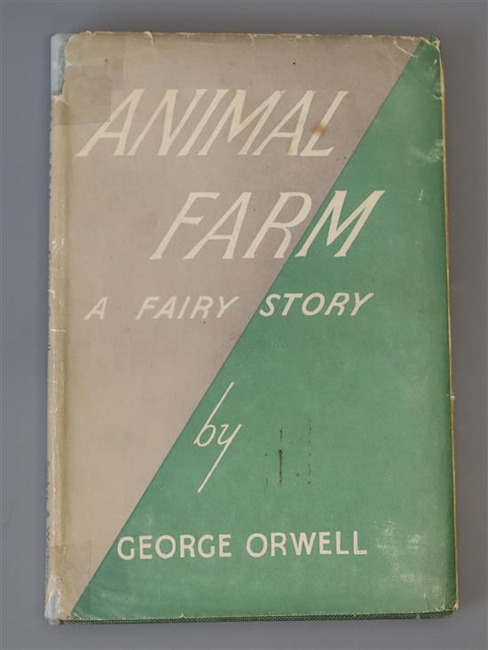 Orwell, George - Animal Farm, 1st edition, in 2nd edition dj, owners writings in blue ink to front free fly leaf, dj with cellotape rep